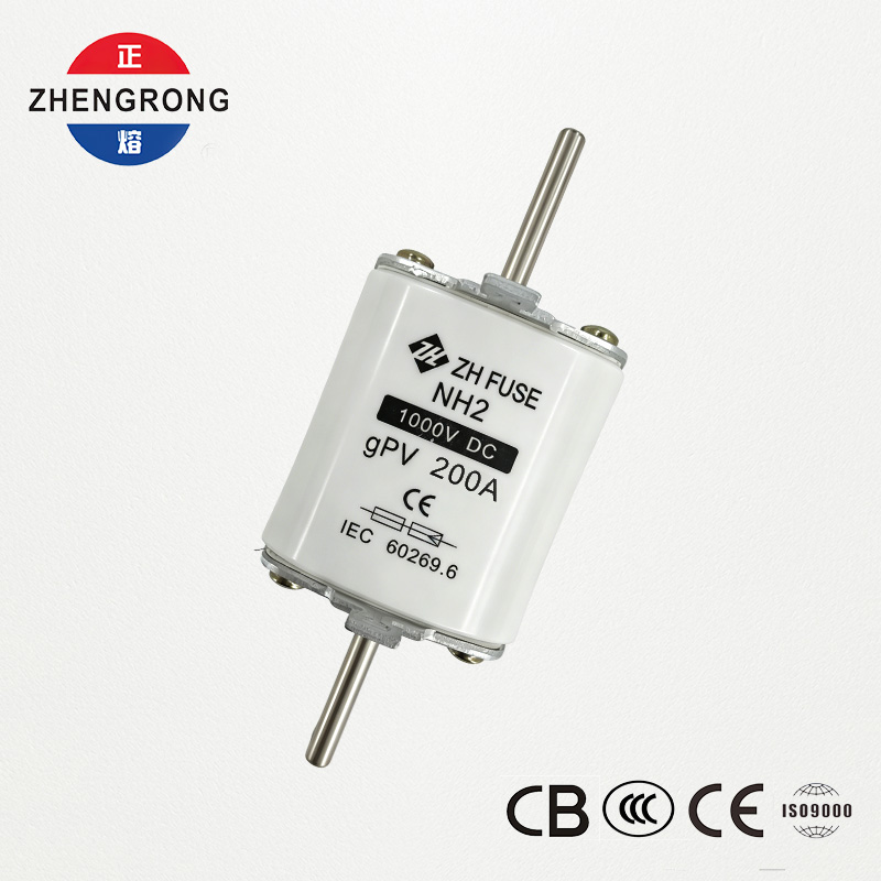 Wkładka bezpiecznikowa fotowoltaiczna NH2 200A 1000 V DC gPV — certyfikat IEC 60269.6