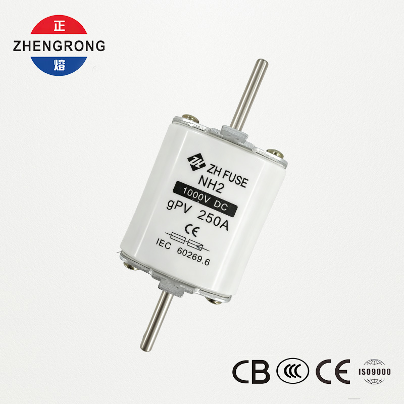 Wkładka bezpiecznikowa fotowoltaiczna NH2 250A 1000 V DC gPV — certyfikat IEC 60269.6