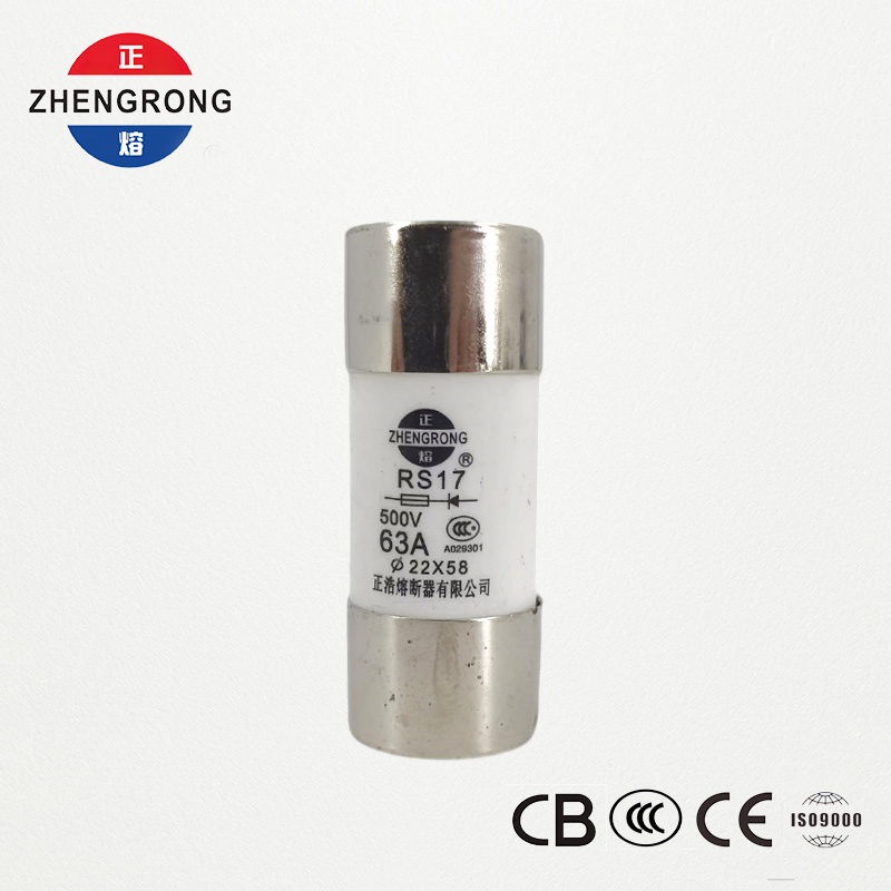 Bezpiecznik cylindryczny szybko działający RS17 63A 500 V | 22*58mm | Certyfikat CCC