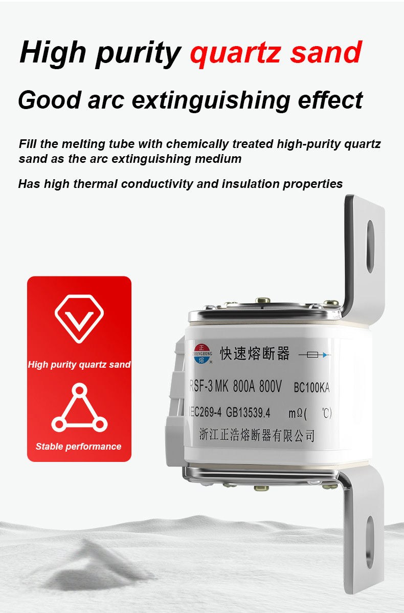 Wkładki bezpiecznikowe RSF-3MK 800V-800A BC100KA