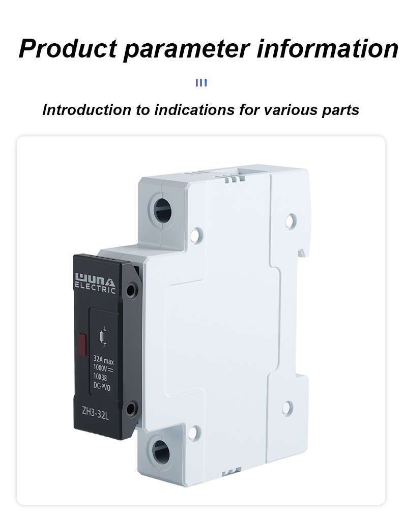 Uchwyt bezpiecznika ZH32L DC 1000 V